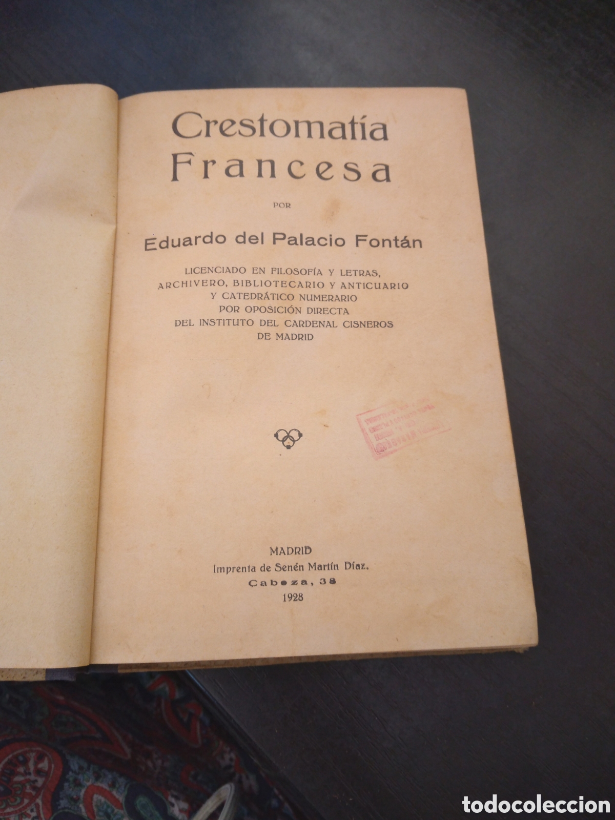 Libros antiguos: Crestomatia Francesa - Foto 4