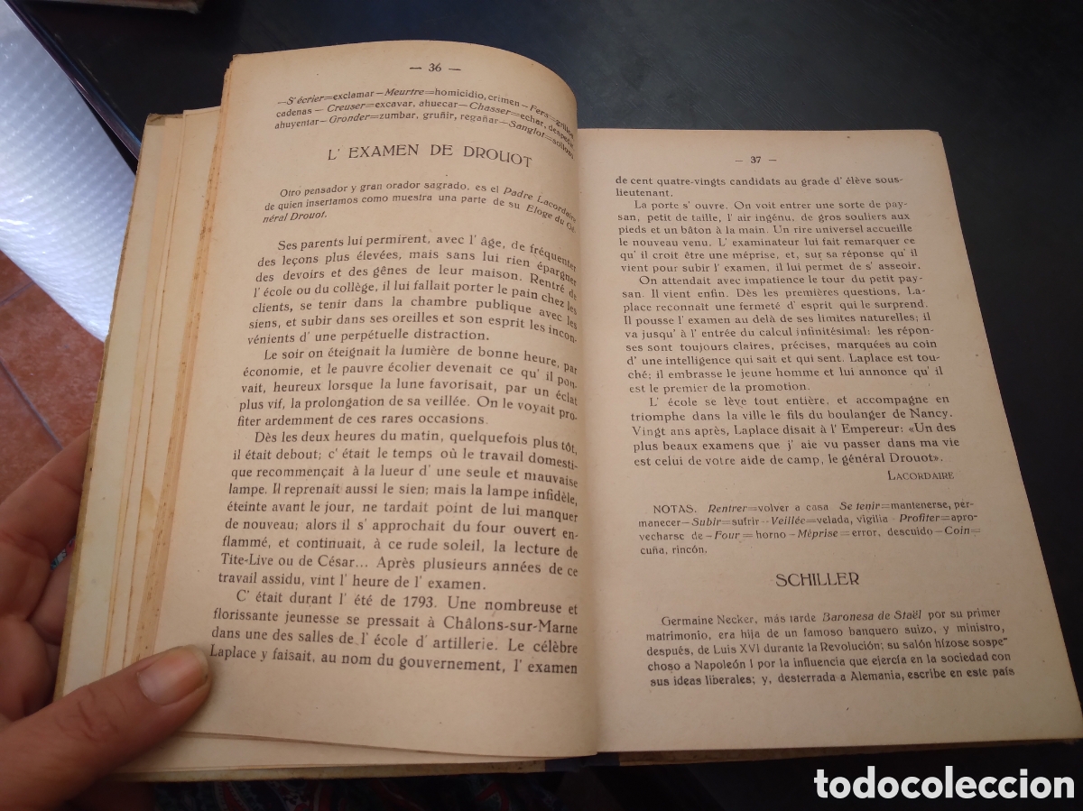 Libros antiguos: Crestomatia Francesa - Foto 5