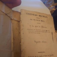 Libros antiguos: RVPR P158 PERGAMINO. CUENTAS HECHAS ÚTILES PARA TODA CLASE PERSONAS. 1840. Lote 366594211