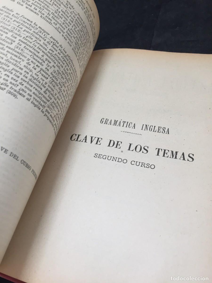 Libros antiguos: Gram&aacute;tica Inglesa. Clave de los Temas. Ollendorff. 1918. - Foto 7