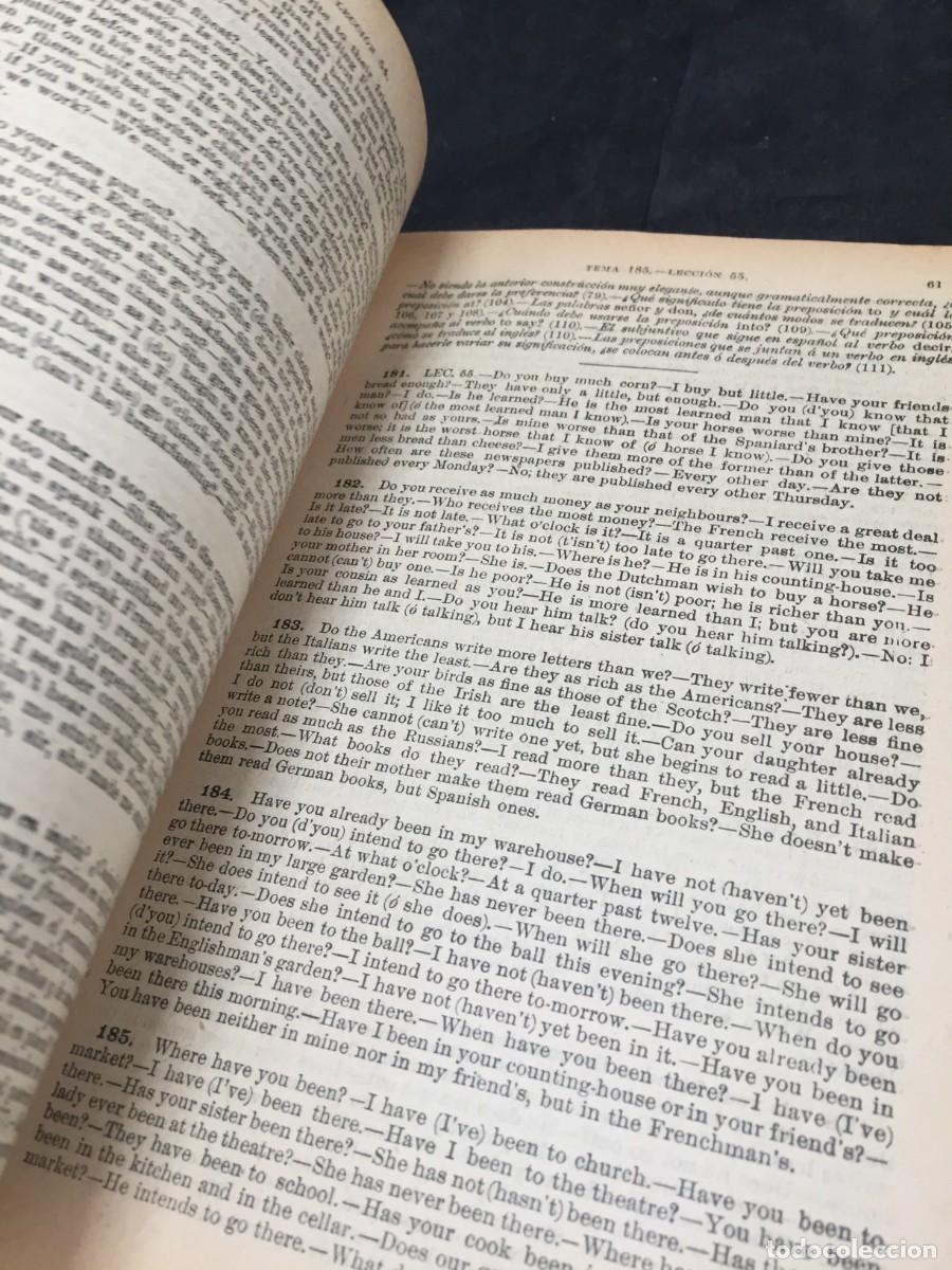 Libros antiguos: Gram&aacute;tica Inglesa. Clave de los Temas. Ollendorff. 1918. - Foto 8
