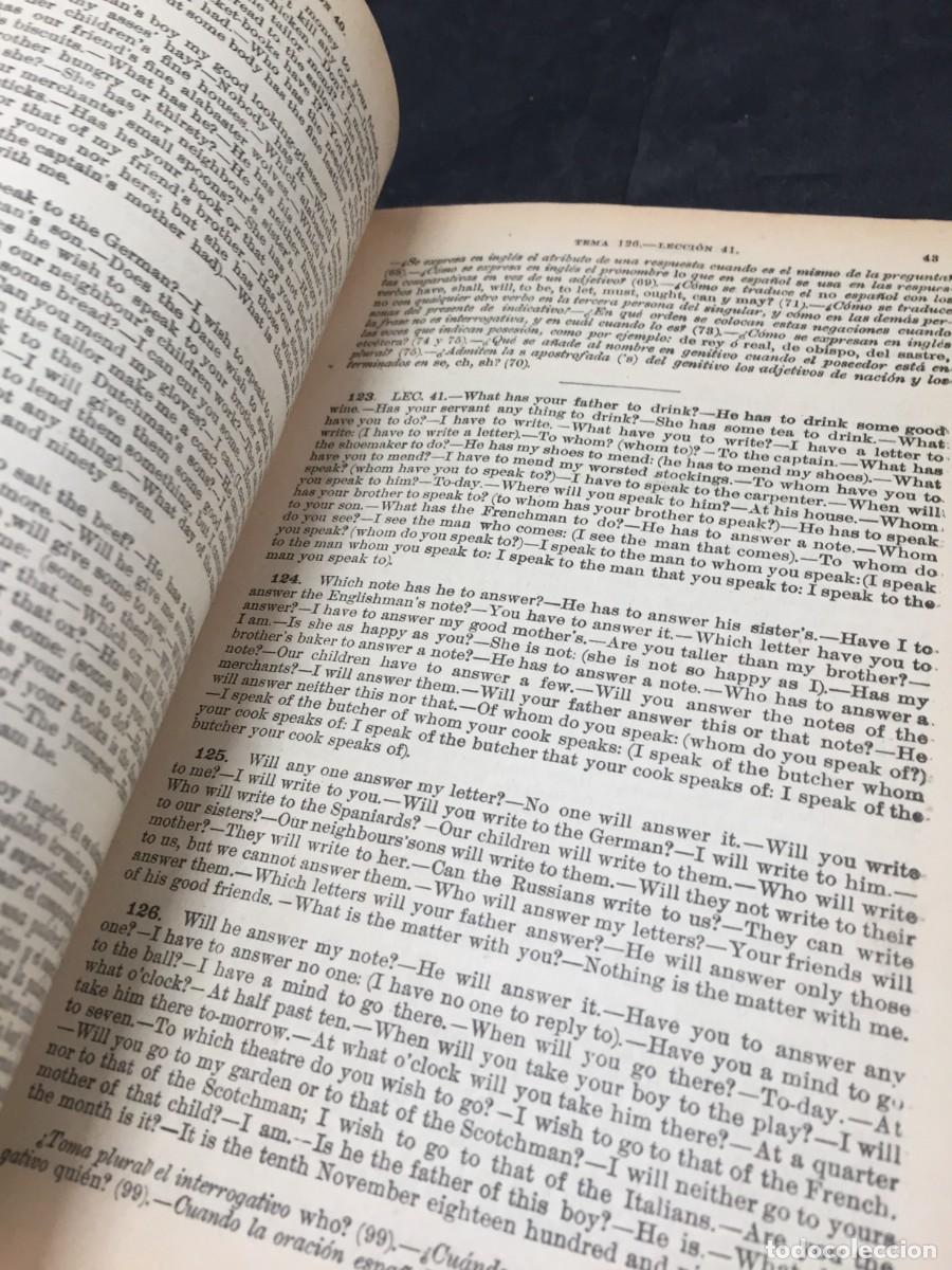Libros antiguos: Gram&aacute;tica Inglesa. Clave de los Temas. Ollendorff. 1918. - Foto 10
