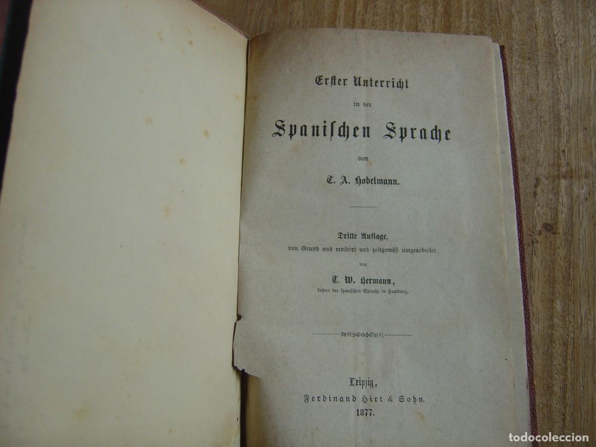 Libros antiguos: SPANISCHEN SPRACHE. 1877. - Foto 3