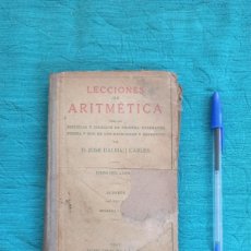 Libros antiguos: ANTIGUO LIBRO LECCIONES DE ARITMETICA. 1938. EPOCA REPÚBLICA.. Lote 381858349