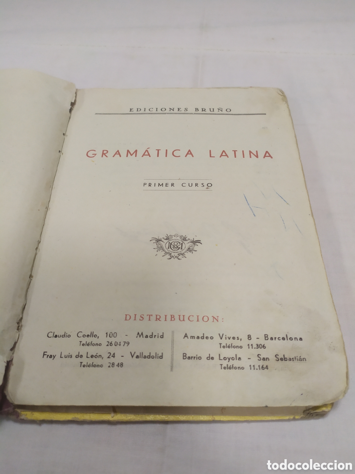 Libros antiguos: Gram&aacute;tica latina, primer curso. Ediciones Bru&ntilde;o - Foto 3