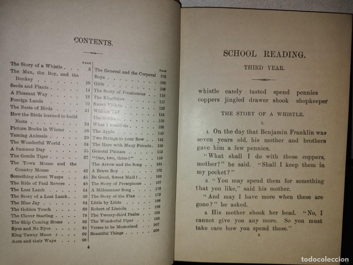 Libros antiguos: 65- SCHOOL READING BY GRADES. THIRD YEAR - JAMES BALDWIN - 1897 - Foto 6