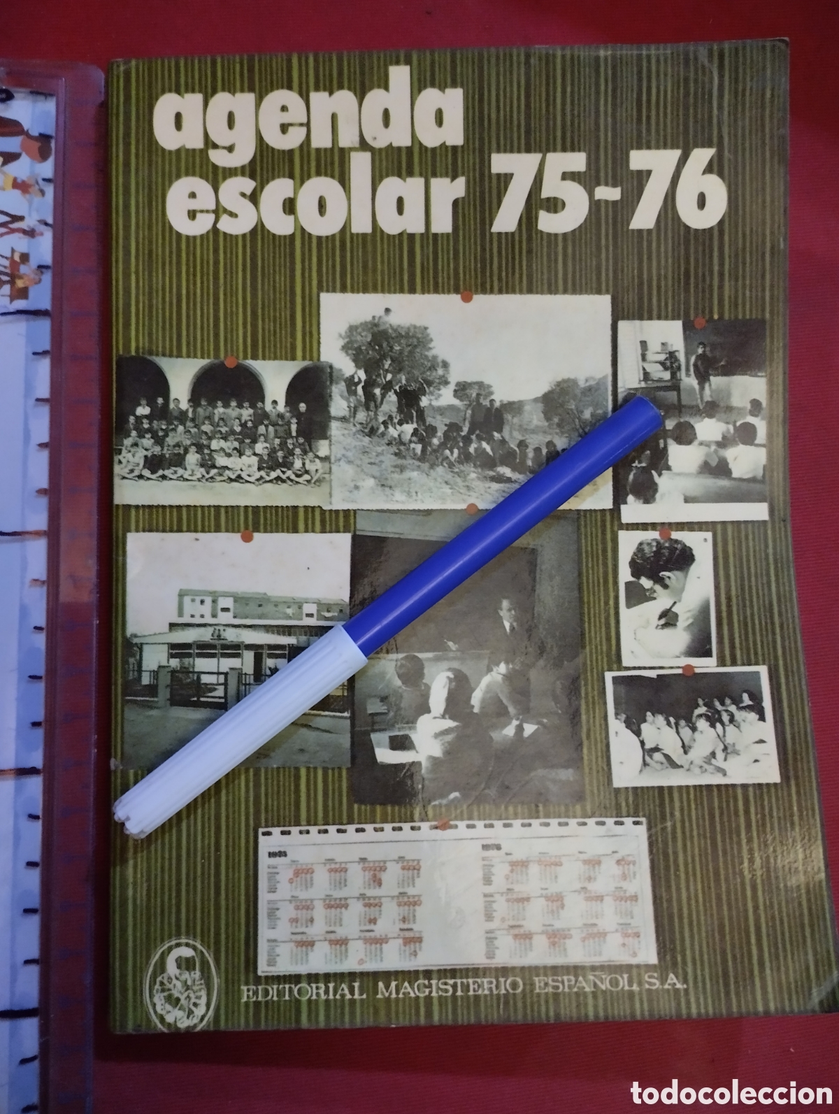 Libros antiguos: AGENDA ESCOLAR 75-76 (SIN USAR) - Foto 1