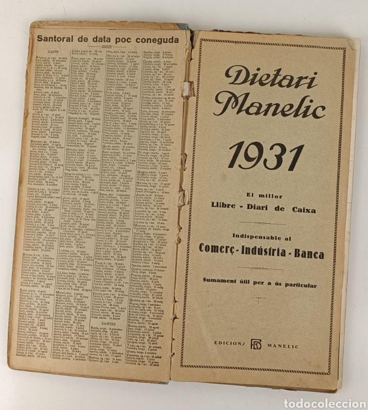 Libros antiguos: DIETARI MANELIC DE 1931. Ref:CE - Foto 5