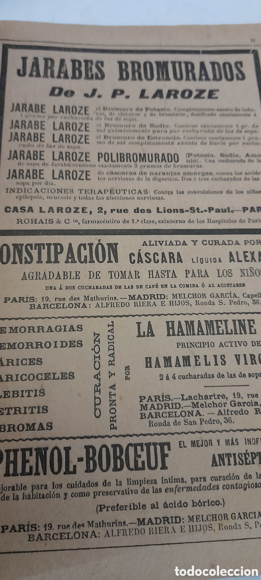 Libros antiguos: Almanaque 1905 Bailly-Bailliare - Foto 3