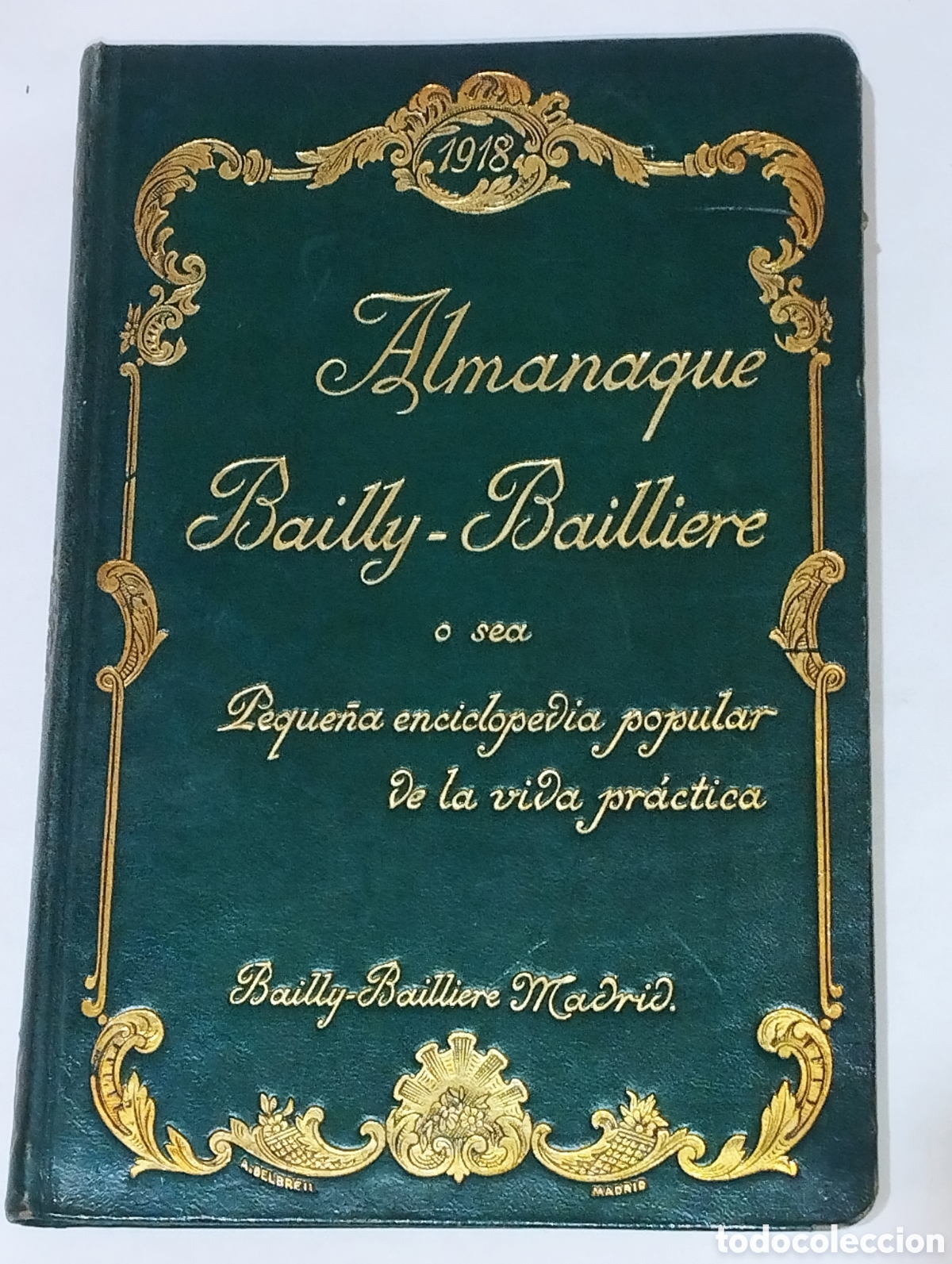 Old books: Agenda 1918 &ndash; Almanaque Bailly-Bailli&egrave;re &ndash; 1918