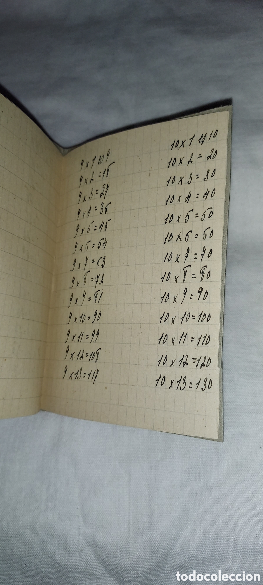 Libros antiguos: TABLA DE MULTIPLICAR ESCRITA A MANO 1936 - Foto 4
