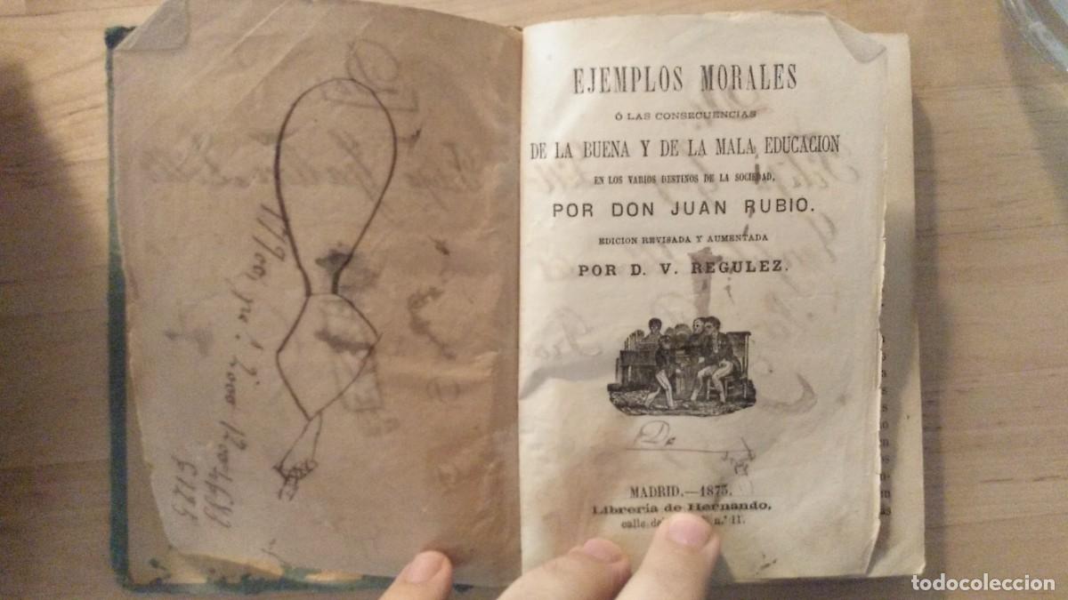 Libros antiguos: Ejemplos morales - Foto 3