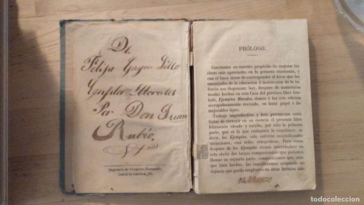 Libros antiguos: Ejemplos morales - Foto 4