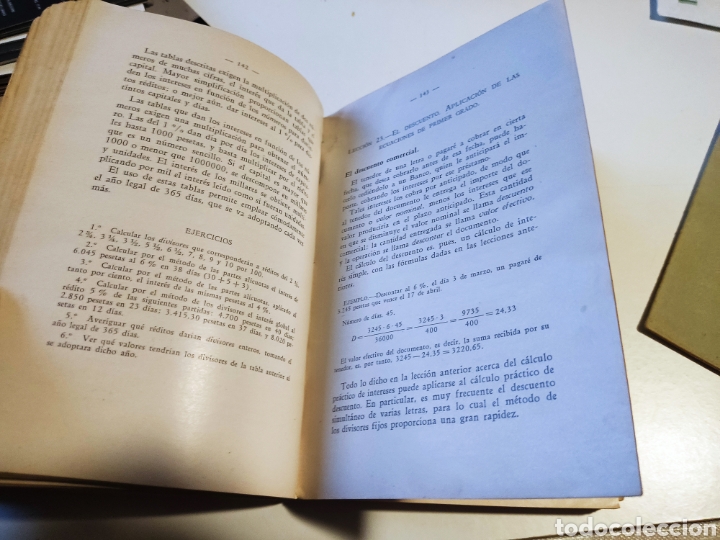 Libros antiguos: Libro matem&aacute;ticas 1935 - Foto 7