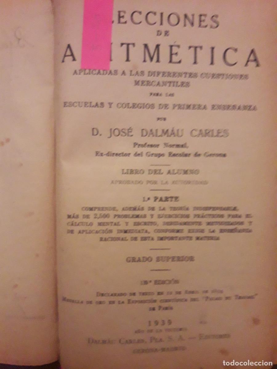 Libros antiguos: Libros antiguos de aritm&eacute;tica - Foto 1