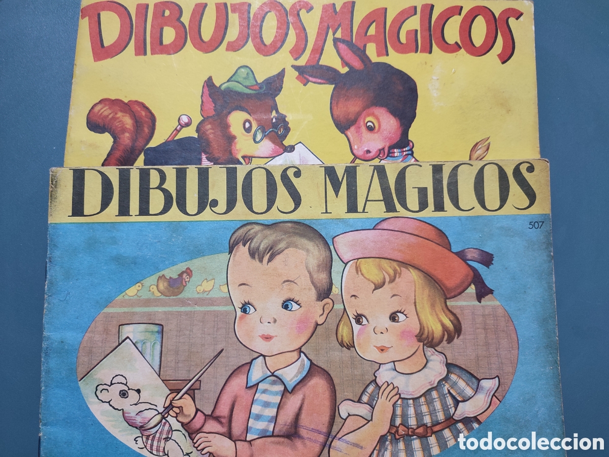 Libros antiguos: 2 cuadernos de dibujos m&aacute;gicos.1949 - Foto 1