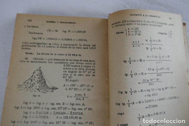 Libros antiguos: ALGEBRA Y TRIGONOMETRIA. EDICIONES BRU&Ntilde;O. - Foto 12