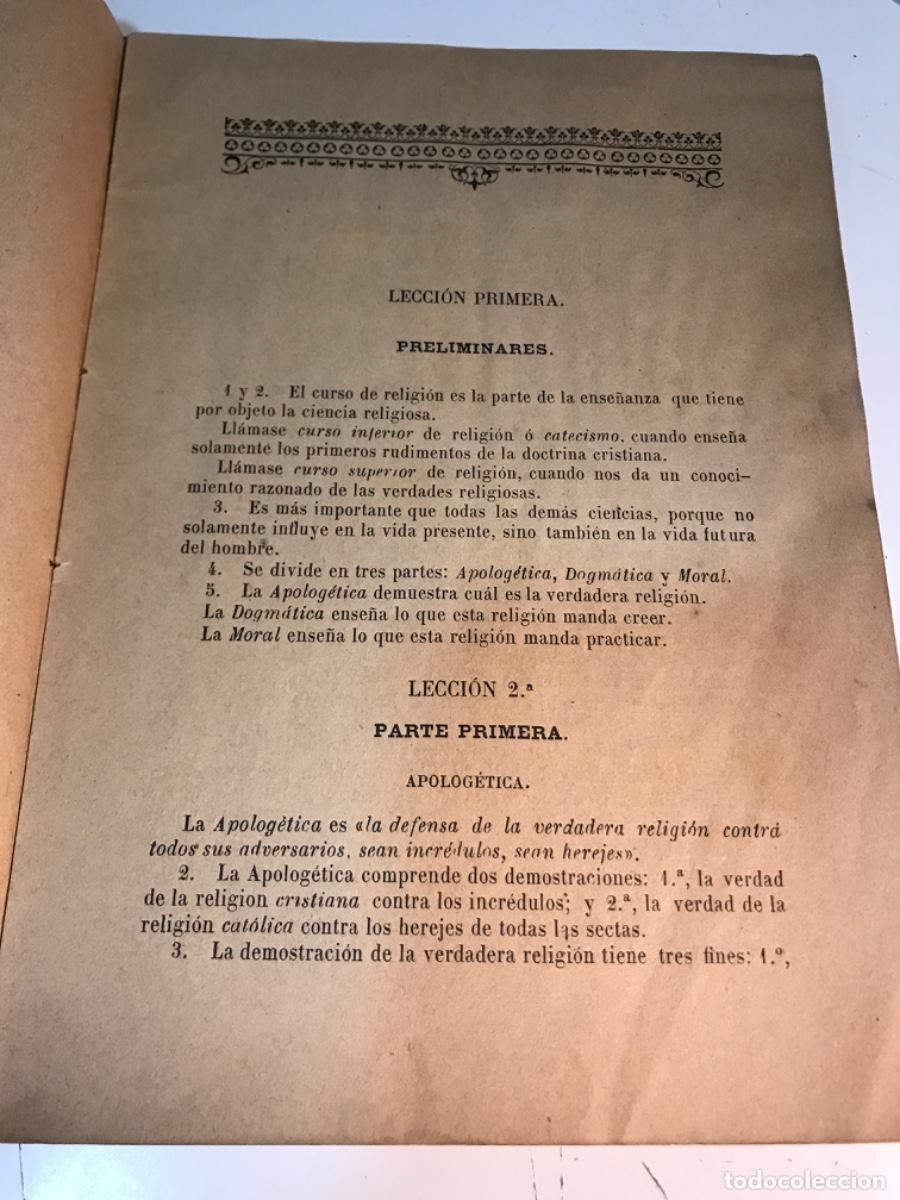 Libros antiguos: Explicaci&oacute;n del programa de religi&oacute;n. 1896 - Foto 2