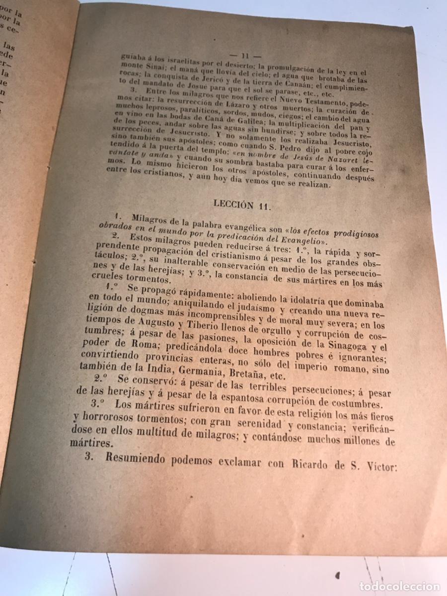 Libros antiguos: Explicaci&oacute;n del programa de religi&oacute;n. 1896 - Foto 3