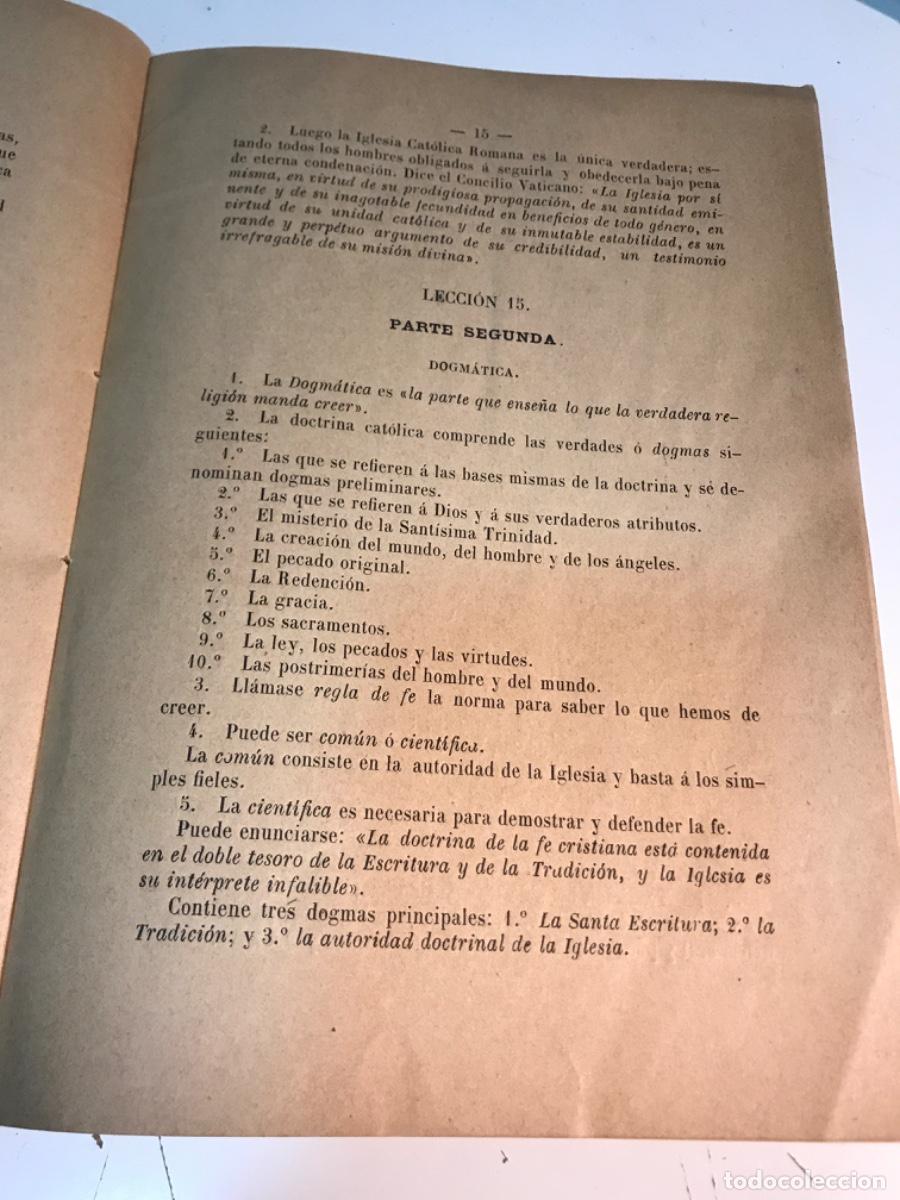 Libros antiguos: Explicaci&oacute;n del programa de religi&oacute;n. 1896 - Foto 4