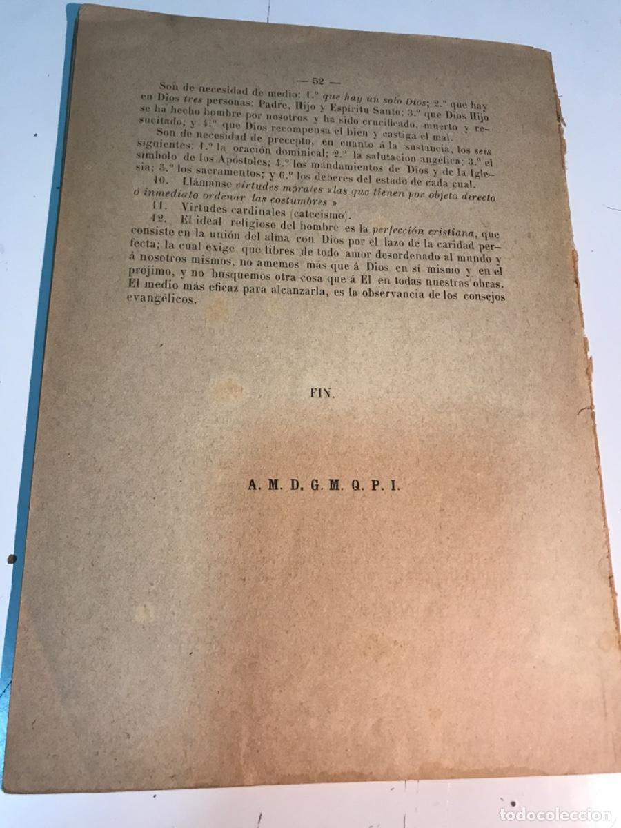 Libros antiguos: Explicaci&oacute;n del programa de religi&oacute;n. 1896 - Foto 6