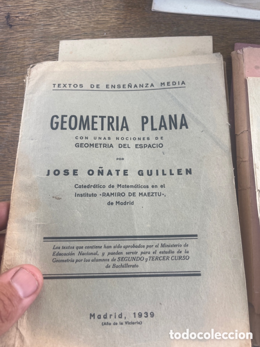 Libros antiguos: Lote de libros de ense&ntilde;anza media - Foto 4