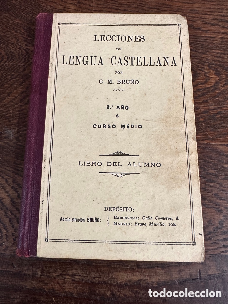 lecciones de lengua castellana por g. m. brruño - Compra venta en  todocoleccion