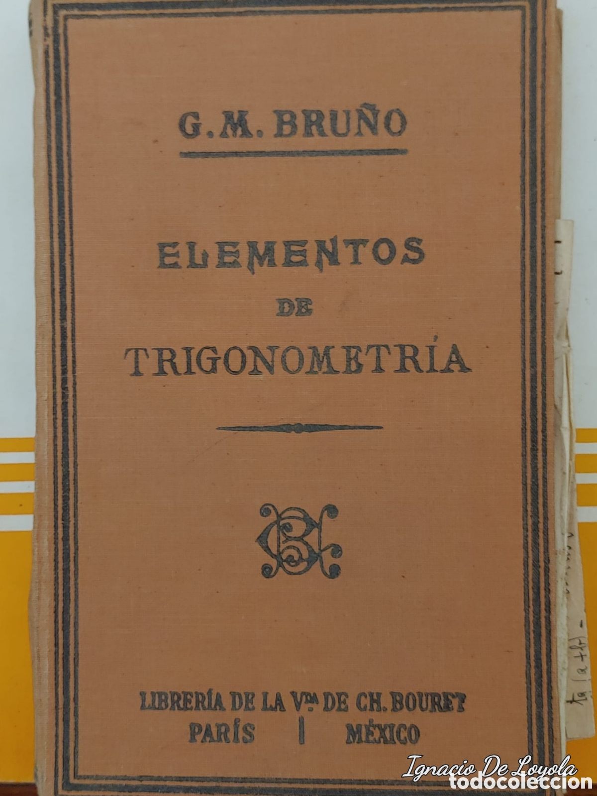 Libros antiguos: ELEMENTOS DE TRIGONOMETRIA 1923 - Foto 1
