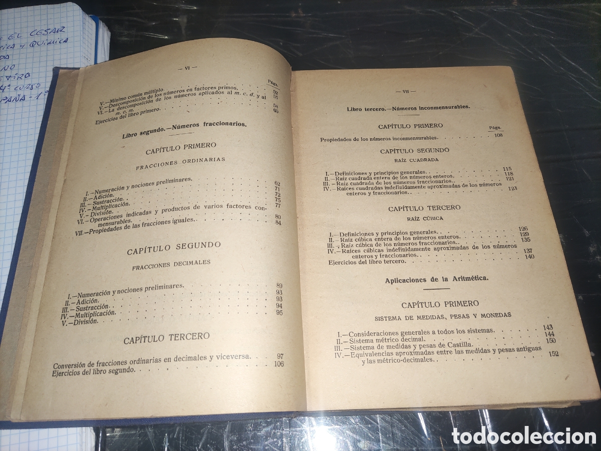 Libros antiguos: Aritm&eacute;tica... Elementos de Matem&aacute;ticas. - Foto 5