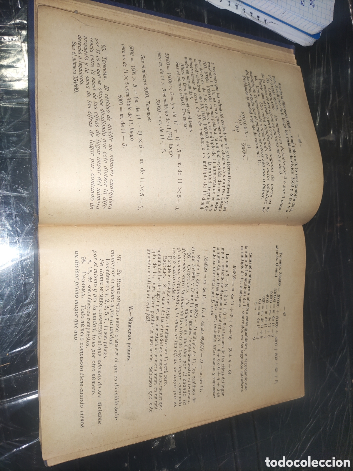 Libros antiguos: Aritm&eacute;tica... Elementos de Matem&aacute;ticas. - Foto 7