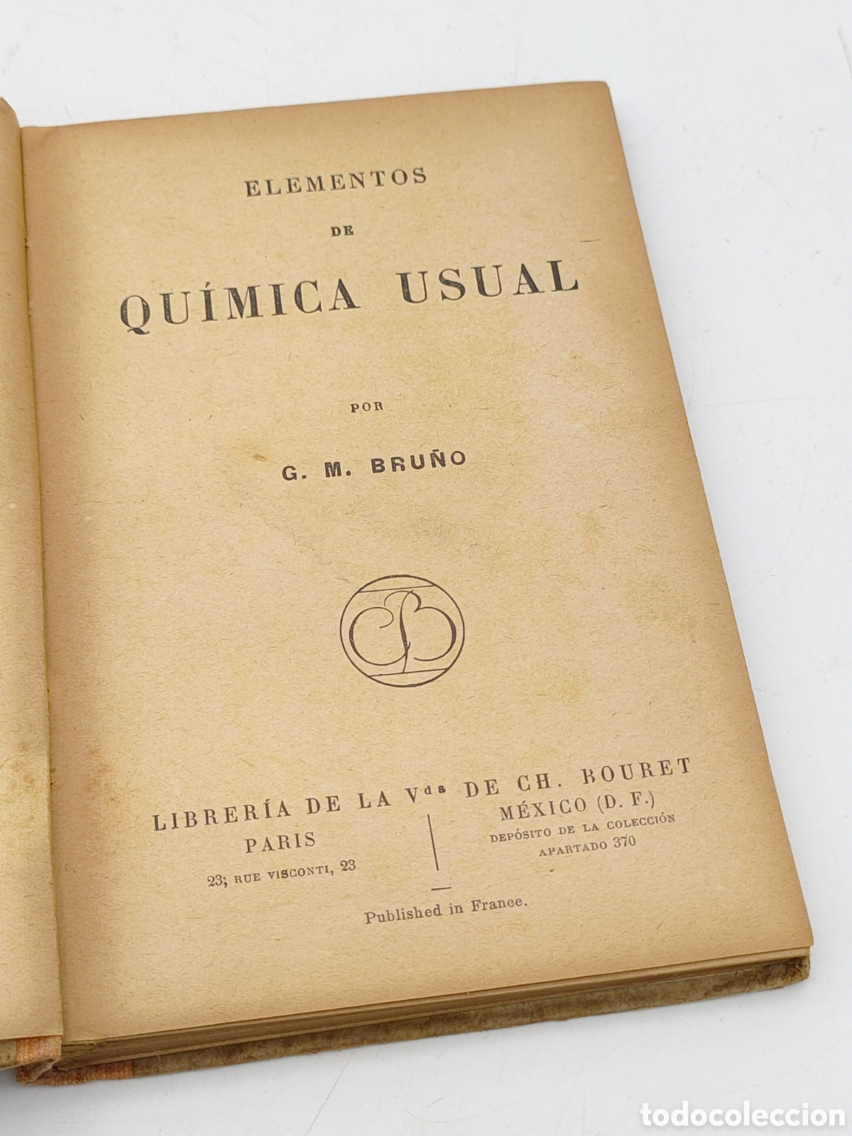 Libros antiguos: Libro escolar antiguo de qu&iacute;mica - Foto 2