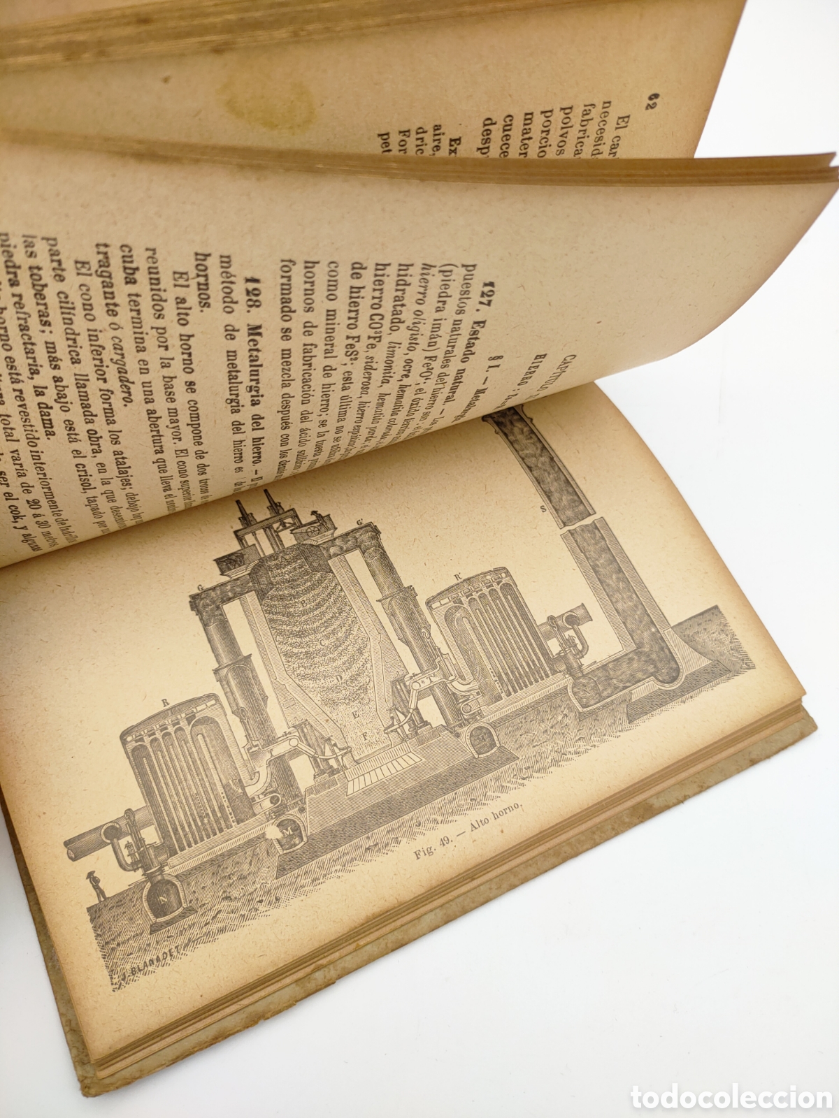 Libros antiguos: Libro escolar antiguo de qu&iacute;mica - Foto 5