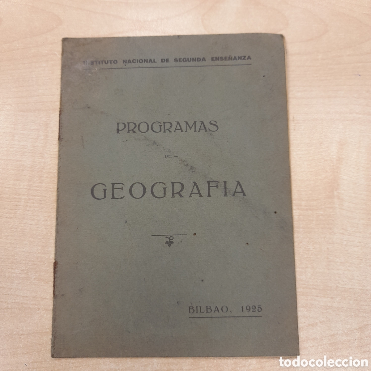 Libros antiguos: Programas de Geograf&iacute;a. - Foto 1