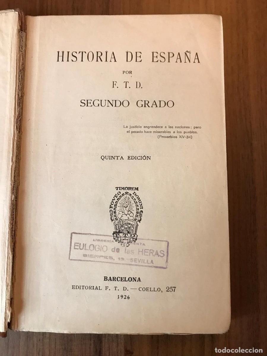 Libros antiguos: HISTORIA DE ESPA&Ntilde;A - Foto 2