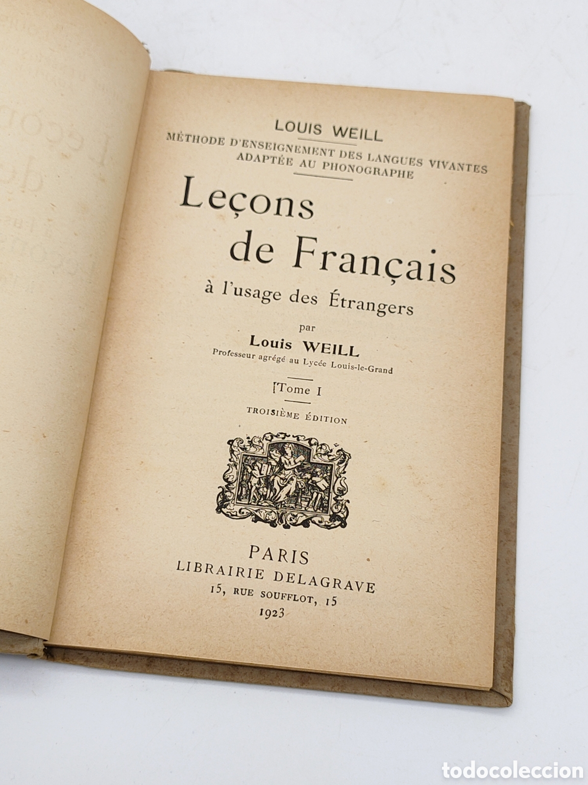 Libros antiguos: Libro Lecciones de Franc&eacute;s 1923 - Foto 2