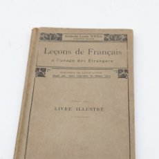 Libros antiguos: LIBRO LECCIONES DE FRANCÉS 1923