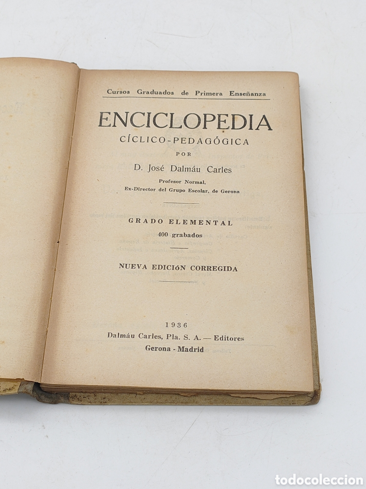 Libros antiguos: Libro escolar 1936 ENCICLOPEDIA ELEMENTAL - Foto 4