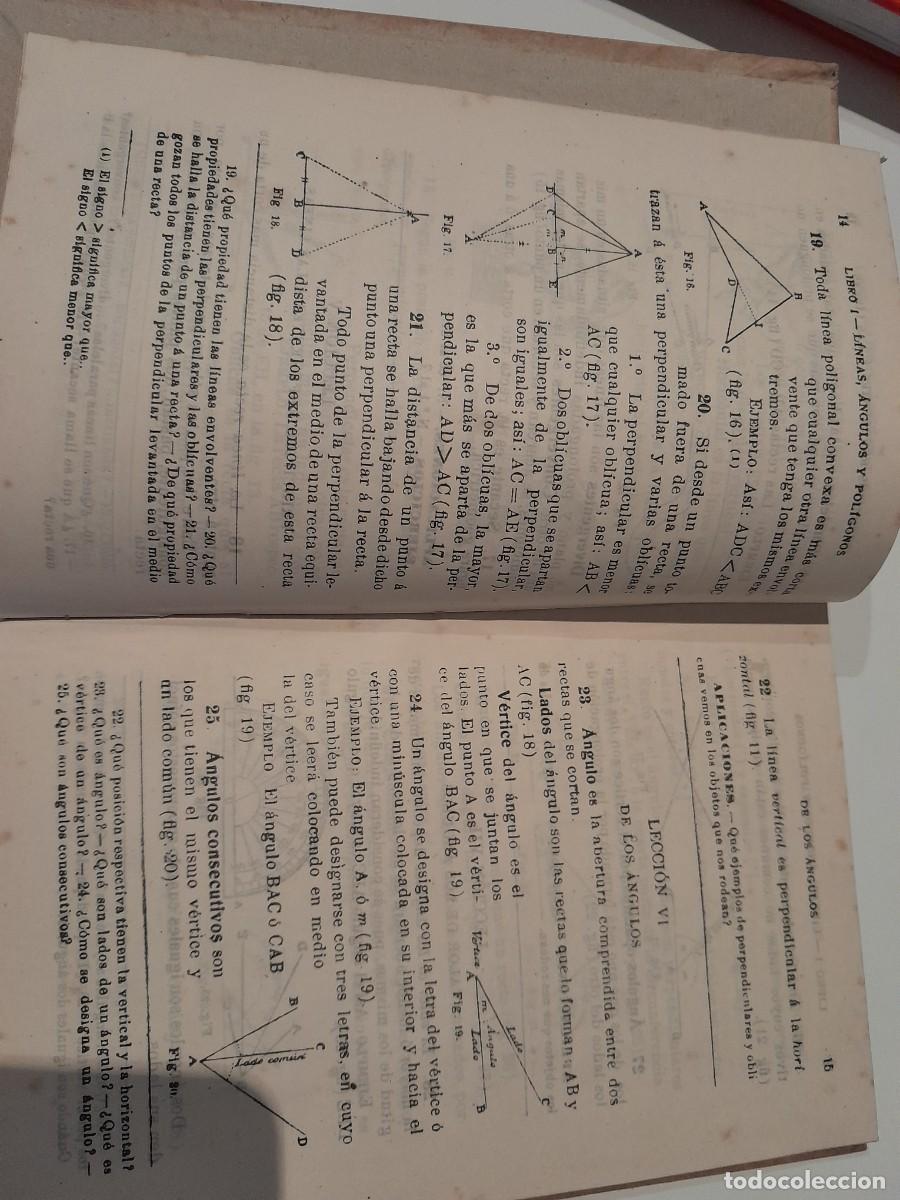 Libros antiguos: Lecciones elementales de Geometr&iacute;a - Foto 3