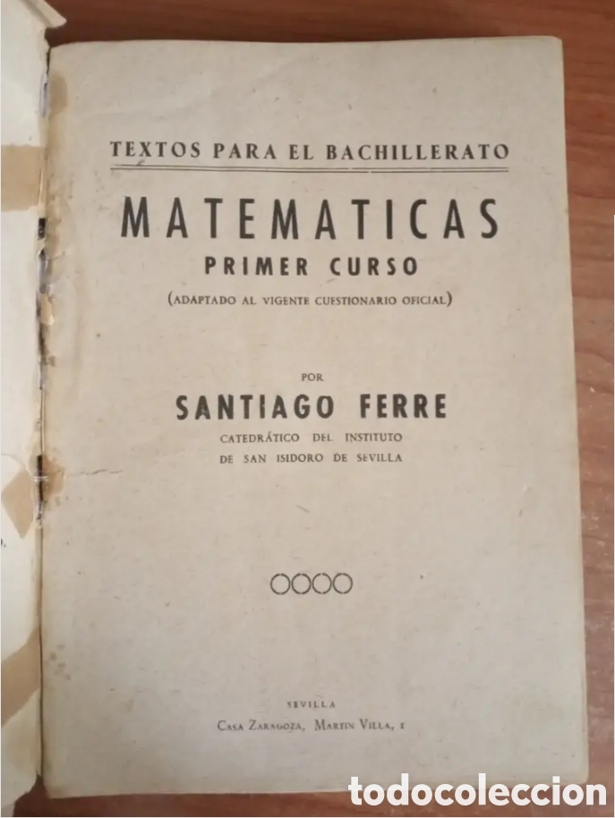 Libros antiguos: MATEMATICAS LIBRO ANTIGUO. - Foto 3