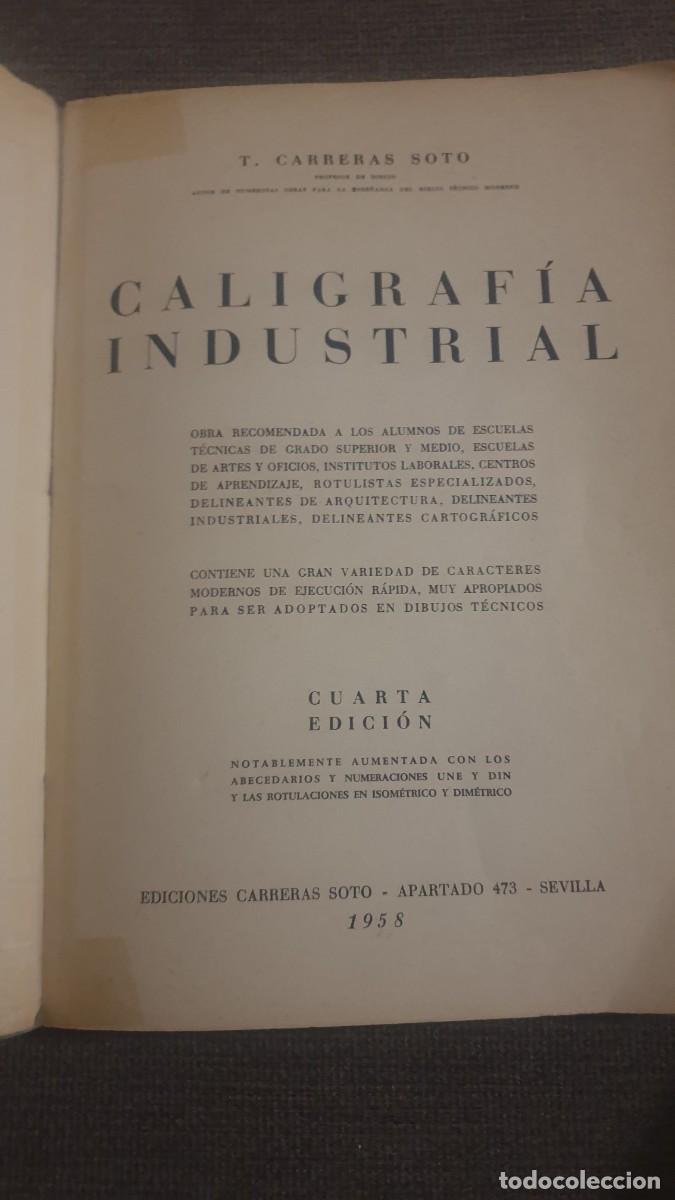 Libros antiguos: Libro de caligraf&iacute;a industrial - Foto 3
