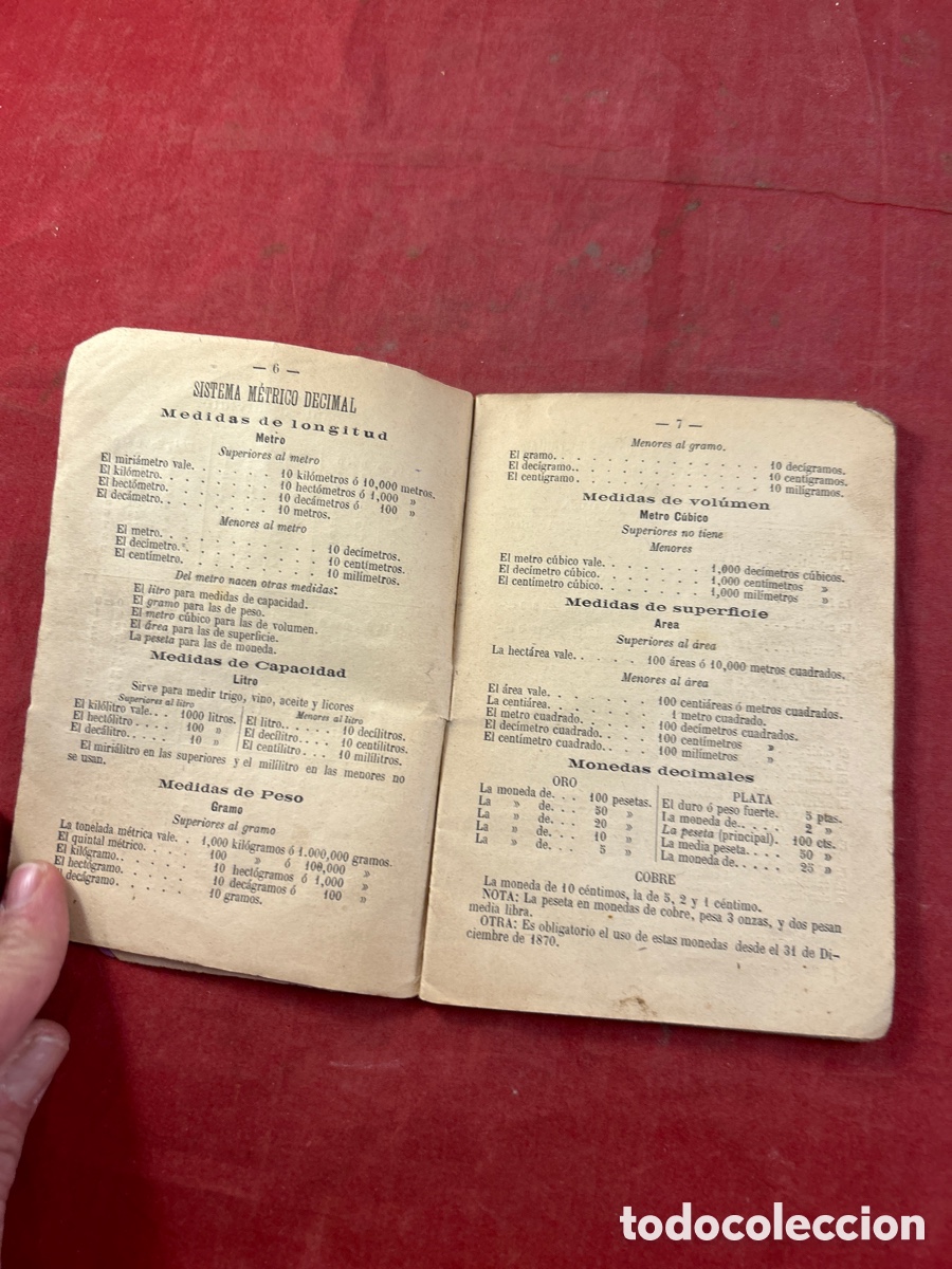 Libros antiguos: TABLAS DE ARITM&Eacute;TICA 1896 - Foto 3