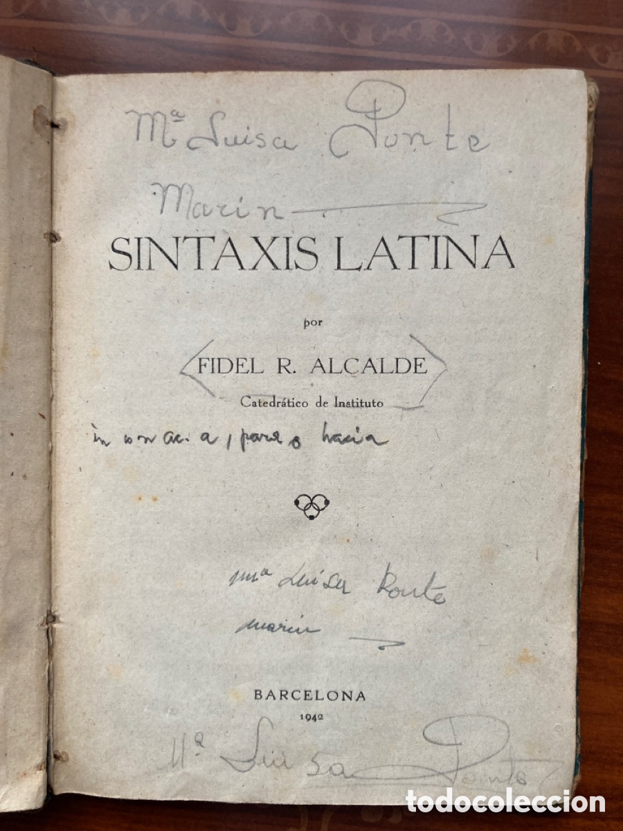 Libros antiguos: Sintaxis latina 1942 - Foto 1