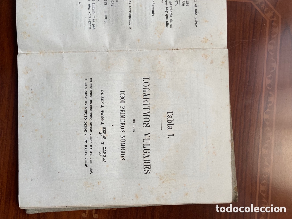 Libros antiguos: Tablas de logaritmos - Foto 2