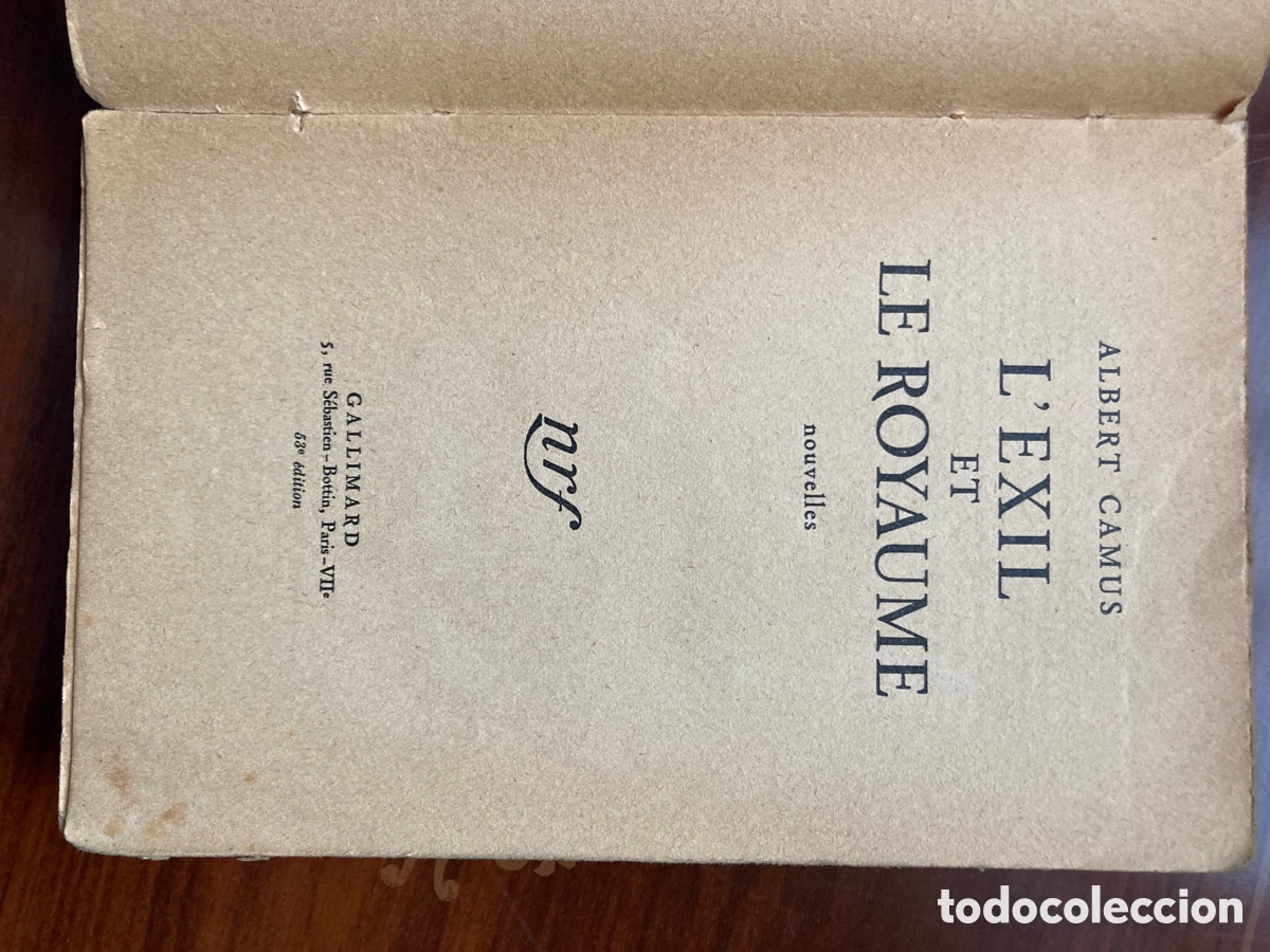 Libros antiguos: L&rsquo;exil et le Royaume - Foto 2