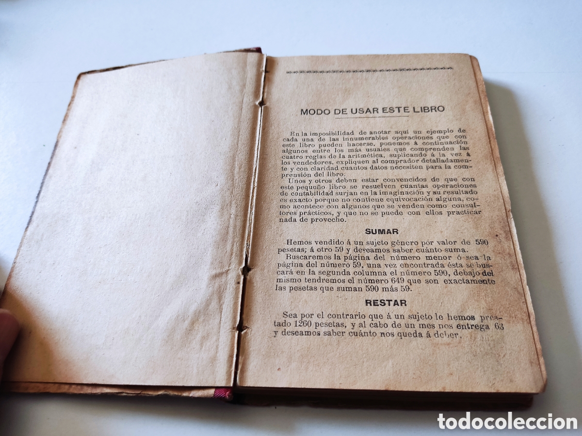 Libros antiguos: Libro antiguo el contador universal - Foto 3