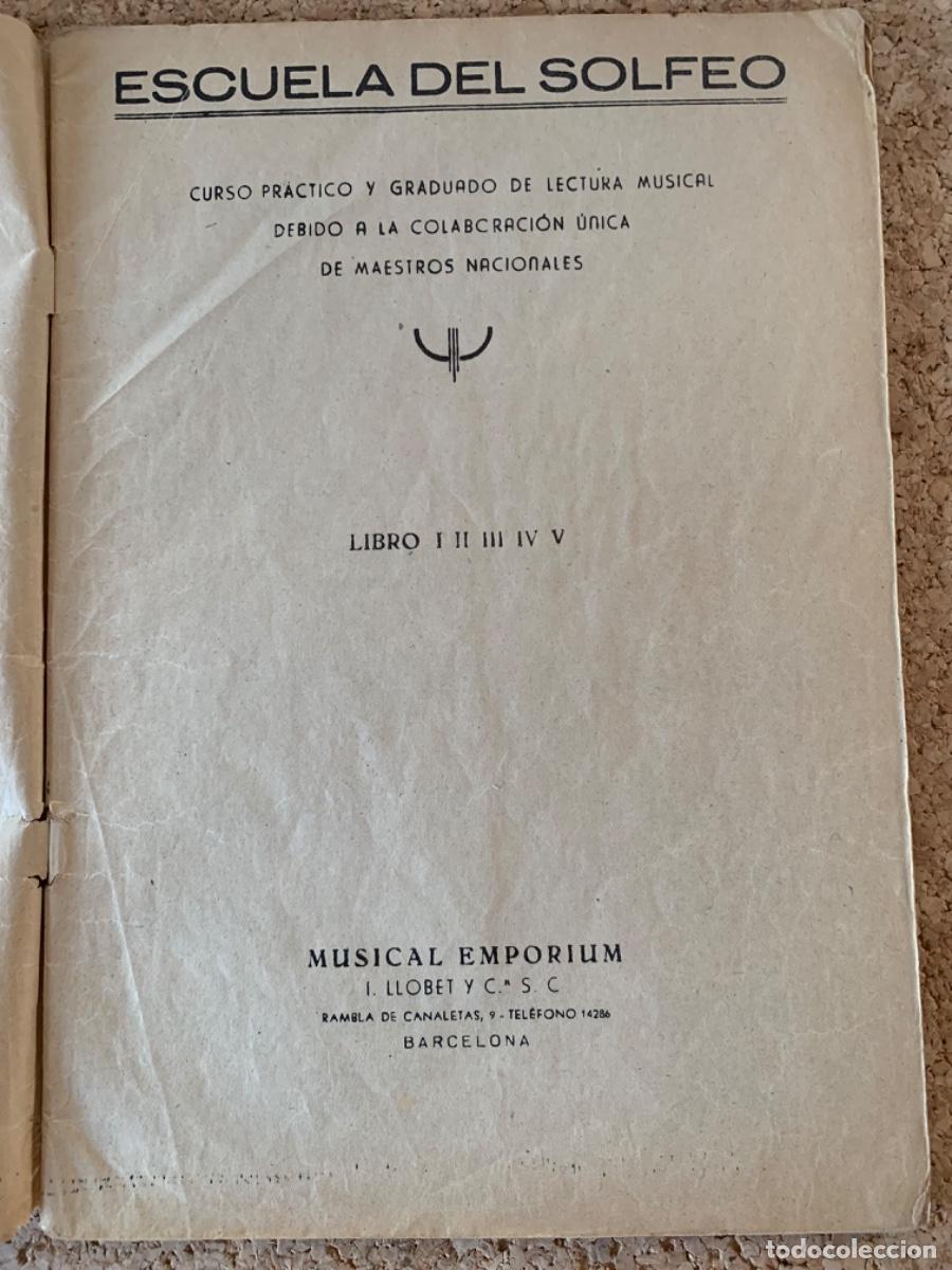 Libros antiguos: Escuela de solfeo libro 1 (Bols 31) - Foto 2