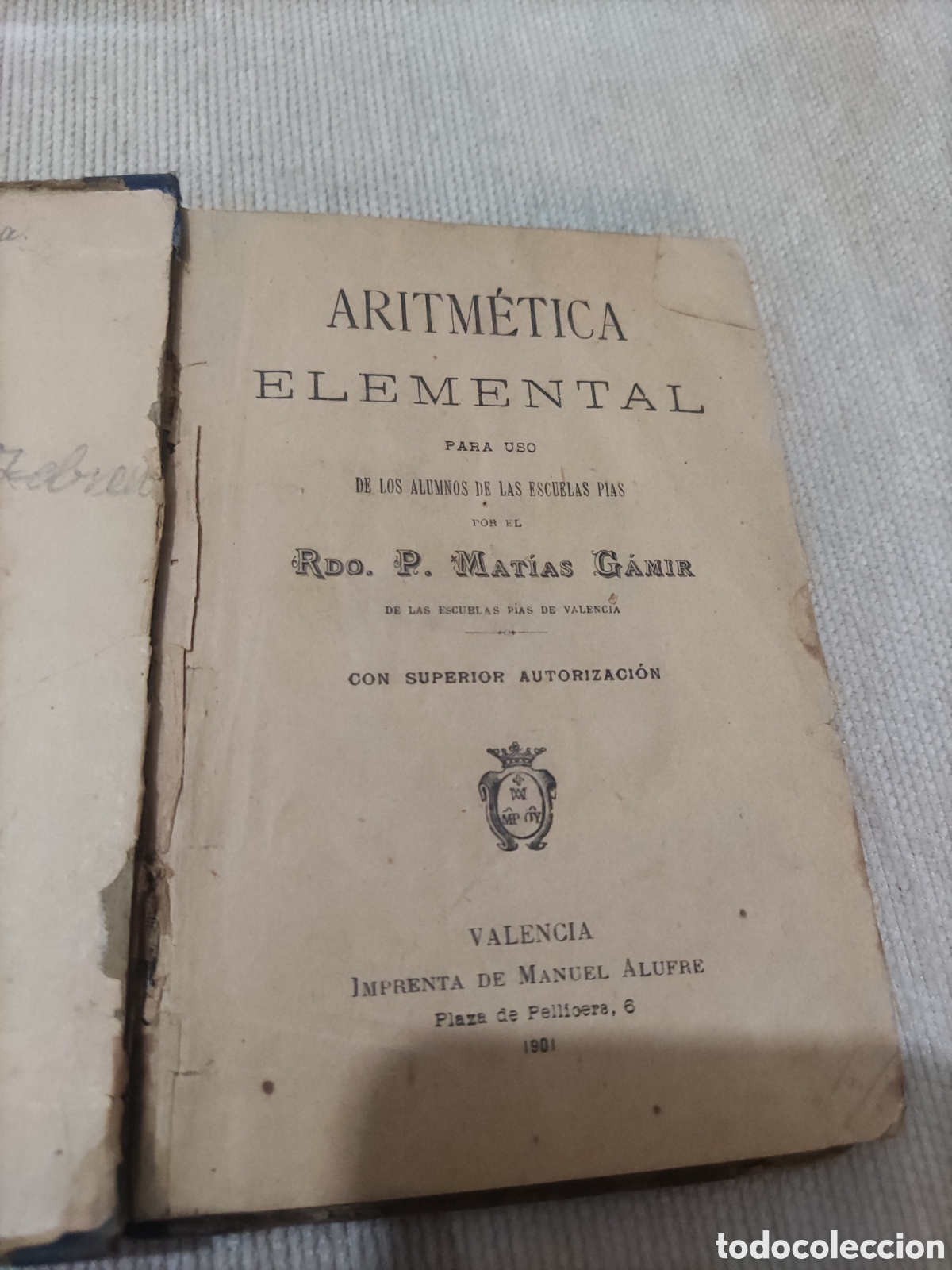 Libros antiguos: Aritm&eacute;tica Elemental. - Foto 2