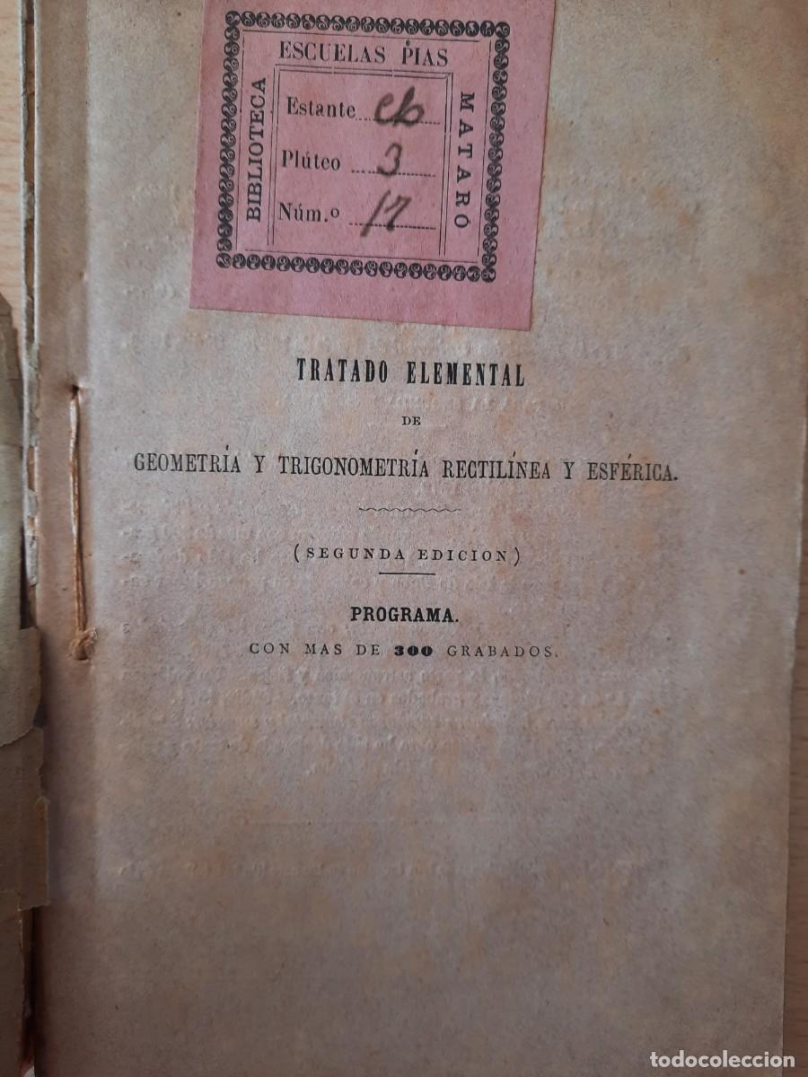 Libros antiguos: LIBRO. Elementos de matem&aacute;ticas. Rubio y Diaz. 1873 - Foto 2