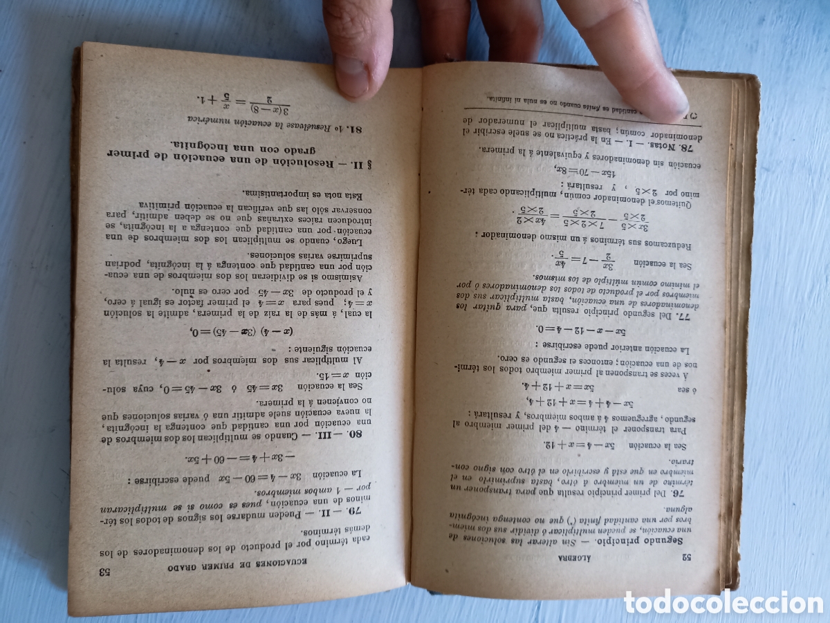 Libros antiguos: G.-M. Bru&ntilde;o. &Aacute;lgebra Y TRIGONOMETR&Iacute;A CON NUMEROSOS EJERCICIOS. Paris - Foto 3