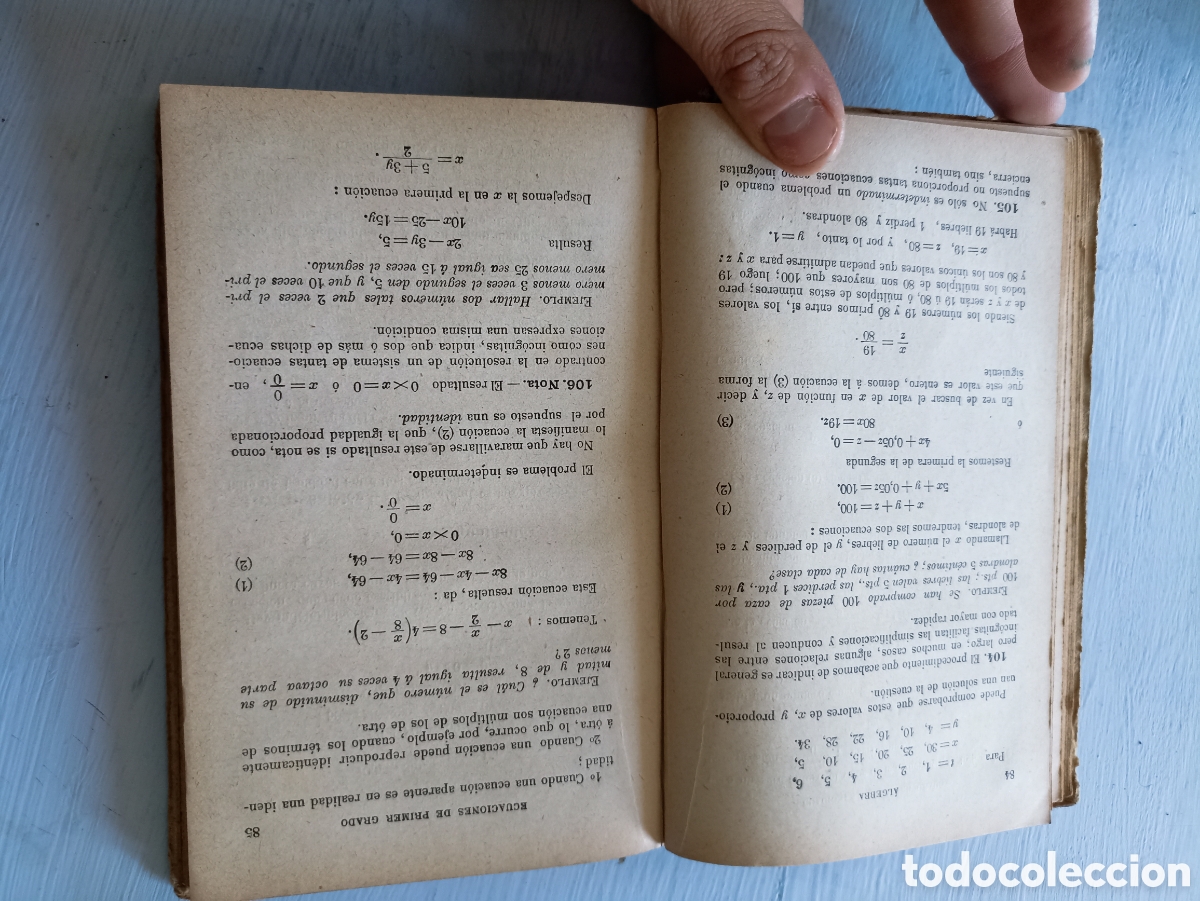 Libros antiguos: G.-M. Bru&ntilde;o. &Aacute;lgebra Y TRIGONOMETR&Iacute;A CON NUMEROSOS EJERCICIOS. Paris - Foto 4